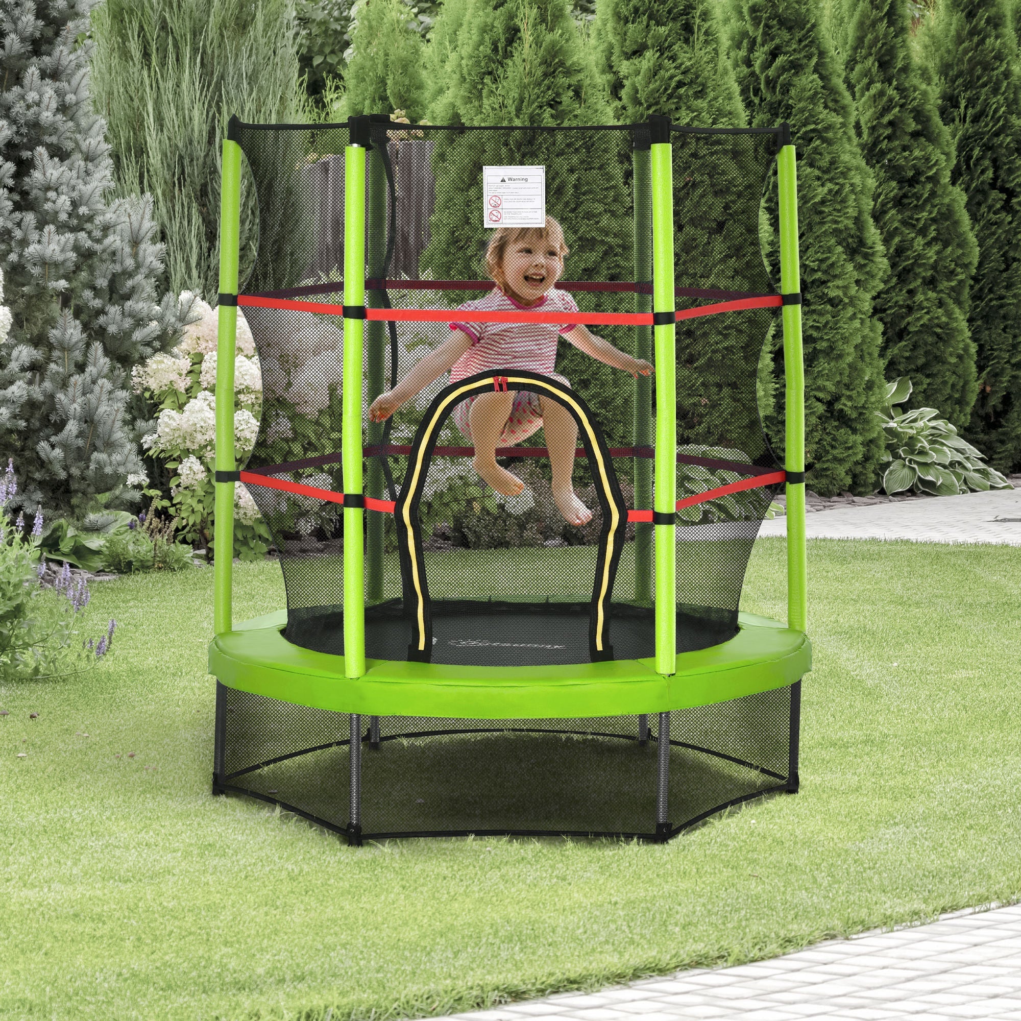 5FT Kids Trampoline with Enclosure Net for Age 3 to 6 Years