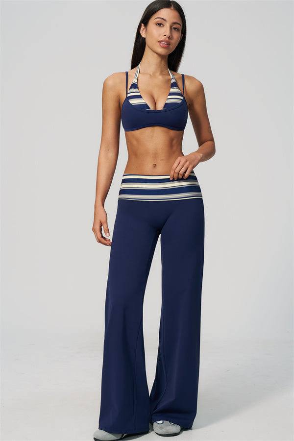 The Enliven Sports Bra Straight Leg Pants 2-Piece Set
