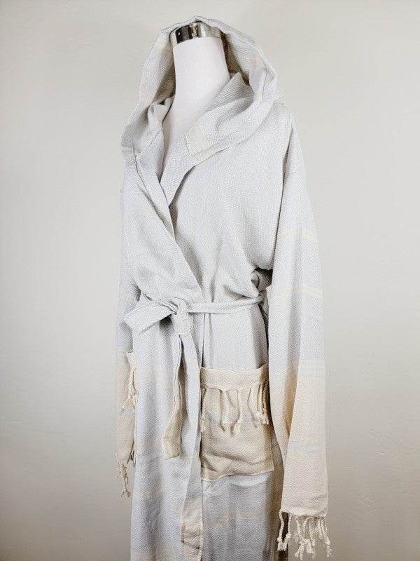 Unisex Robe, Beach or spa Robe with pockets - Ligh