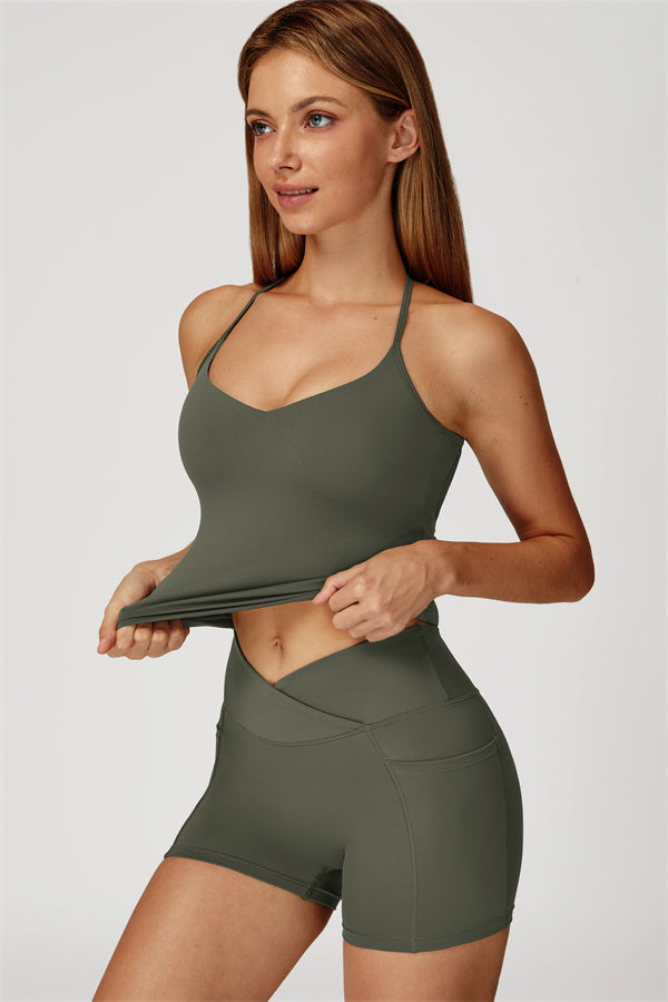 The Propel Crop Top Shorts 2-Piece Set