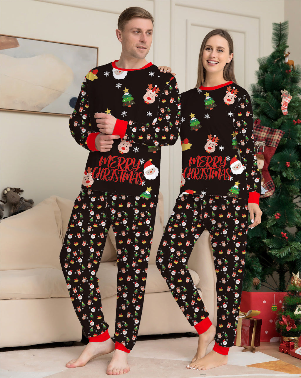Family Matching Pajamas Set Pajamas For Family Christmas PJS Xmas Sleepwear