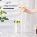 Glass Simple And Portable With Straw Cup