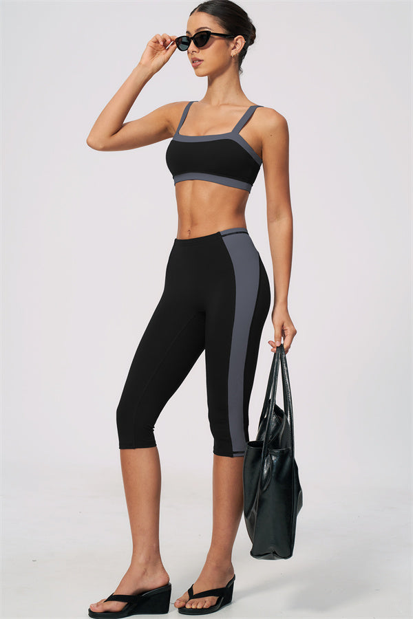 The Sandstone Sports Bra Capri Leggings 2-Piece Set