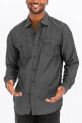 Weiv Men's Casual Long Sleeve Shirts