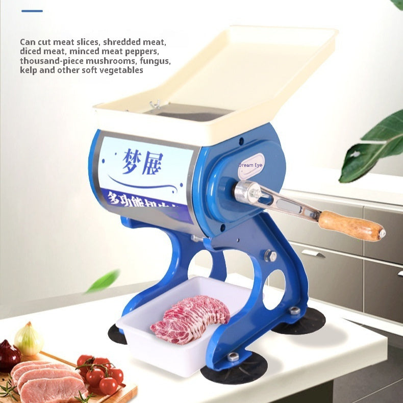 Portable Household Hand Cranked Small Meat Slicer