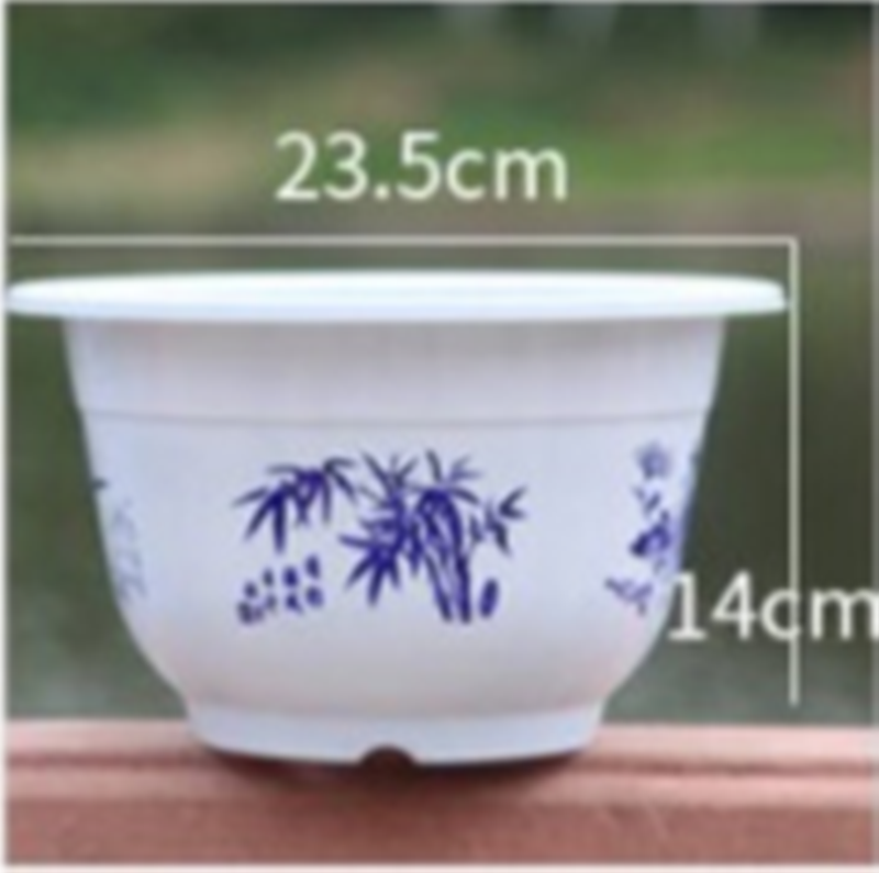 High quality thick plastic round flower pot