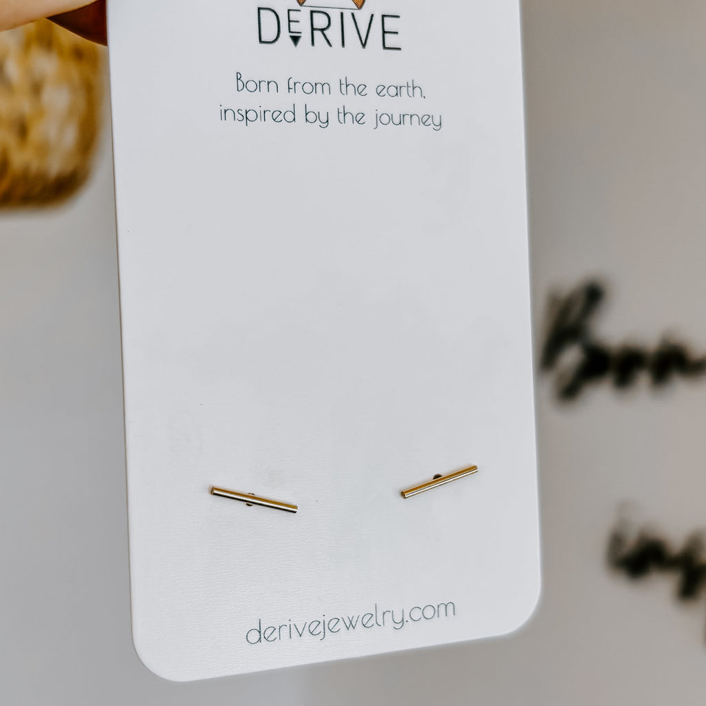 Bar Stud Earrings