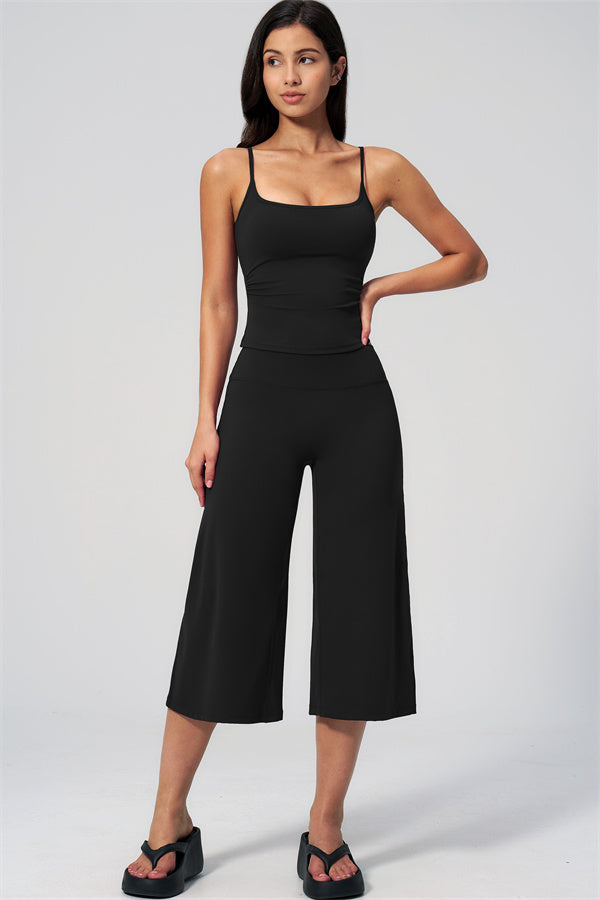 The Nexus Tank Top Wide-Leg Crop 2-Piece Set