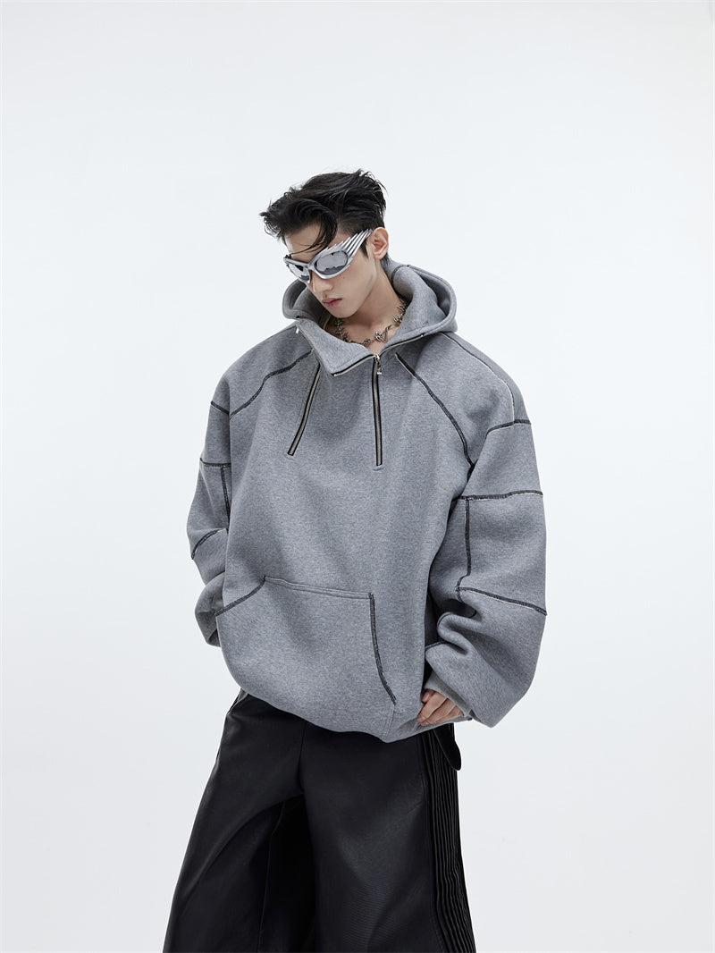 Men's Three-dimensional Fleece Hoodie