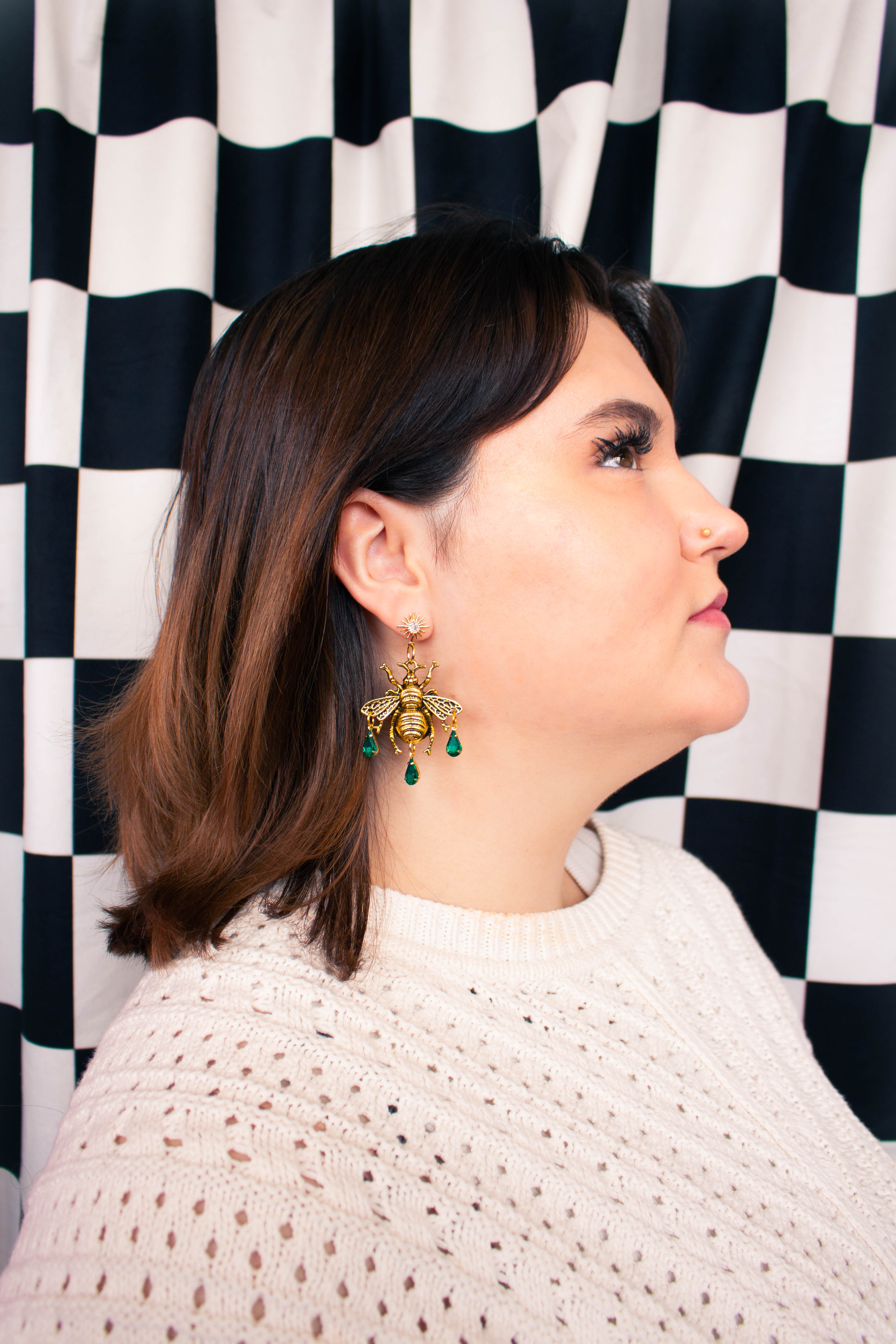 Queen Bee Metal Dangles