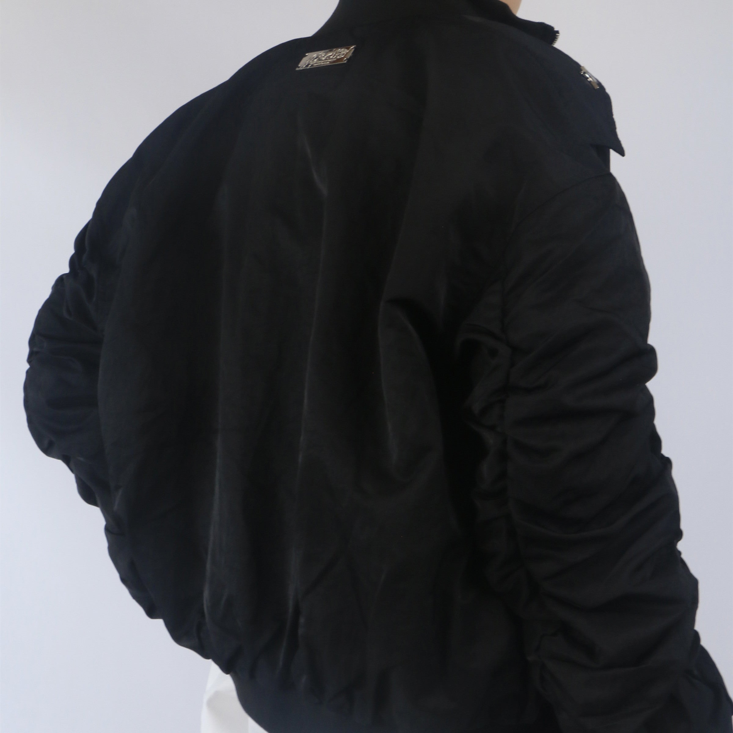 Personalized Fashion Zipper Micro Trumpet Sleeve Jacket