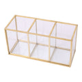 Glass makeup brush storage bucket