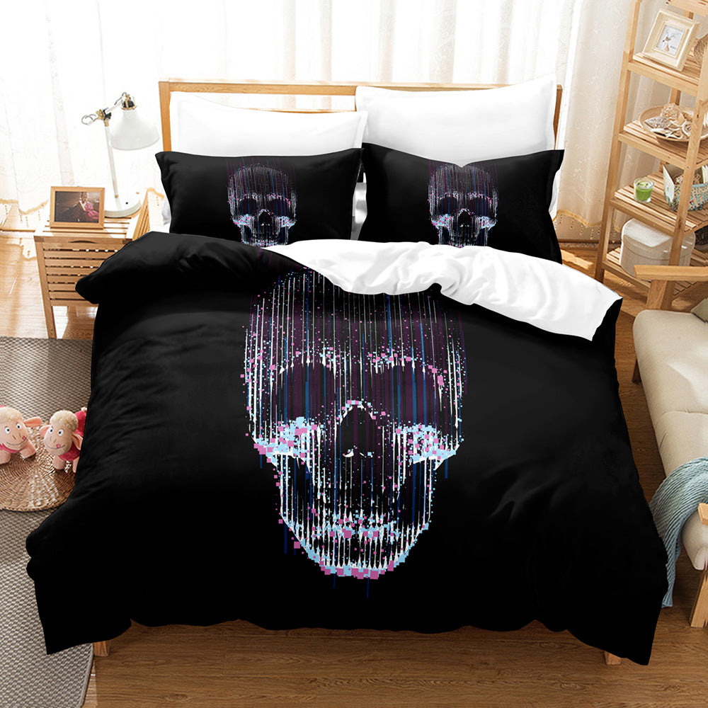 Digital Quilt Cover Pillowcase Three Piece Set