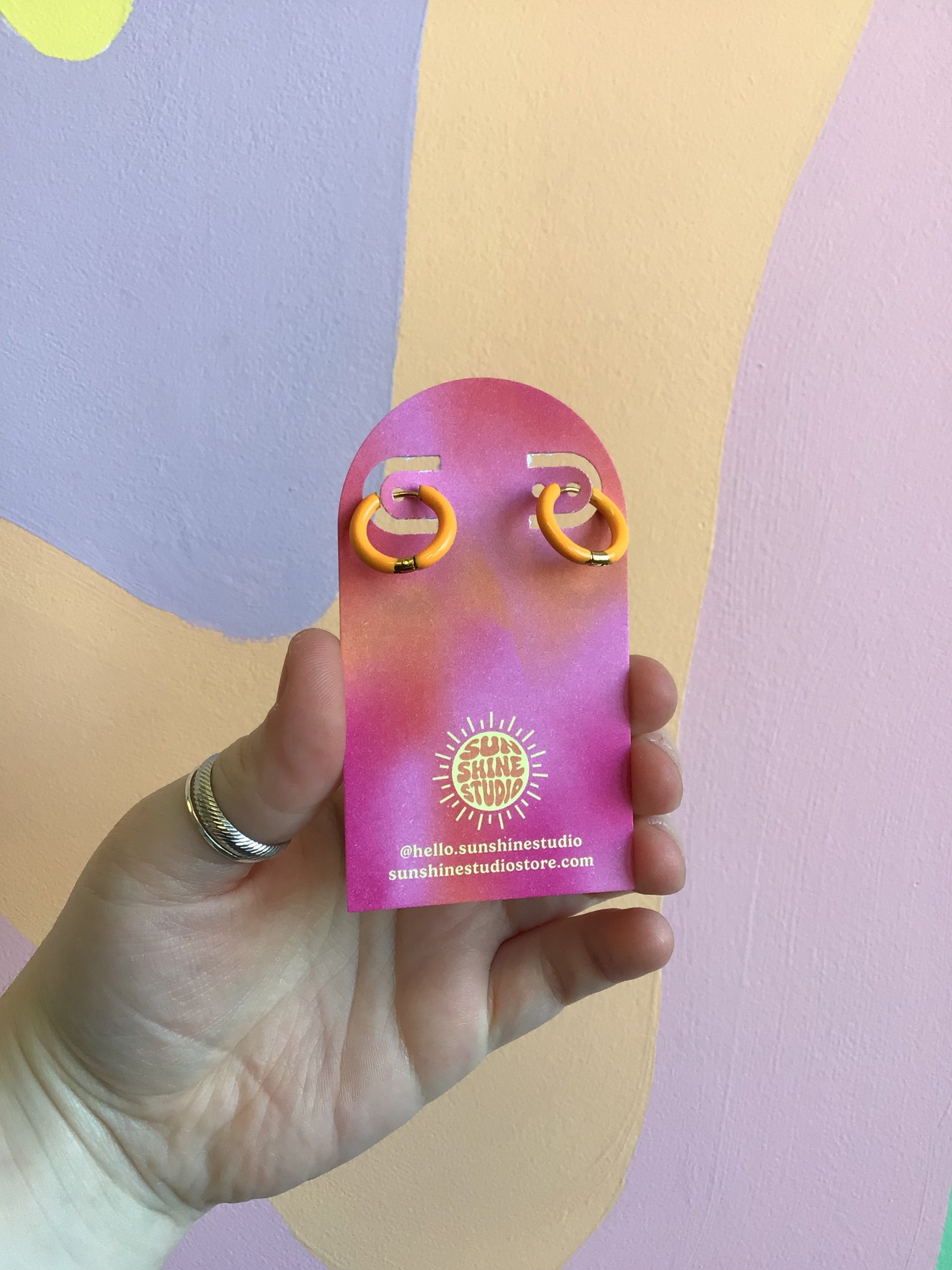 Colorful Summer Stainless Steel Hoops