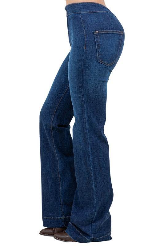 Harley Wide Leg Dark Blue- Inseam 34