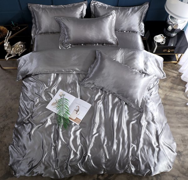 Bed Sheet Quilt Cover Naked Sleep Cool Silk Single Three Piece Set