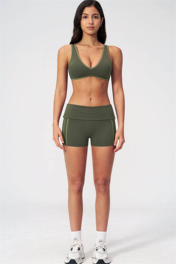 The Evoke Sports Bra Shorts 2-Piece Set