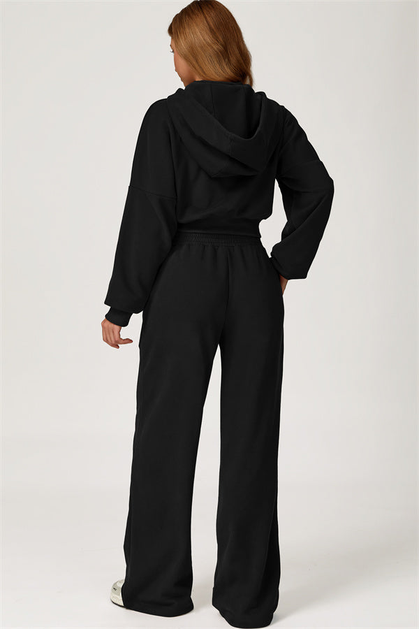 The Axis Crop Hoodie Pants 2-Piece Set
