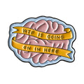 WTF Brain Enamel Pin