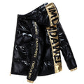 Men's New Short Hot Silver Shiny Down Jacket