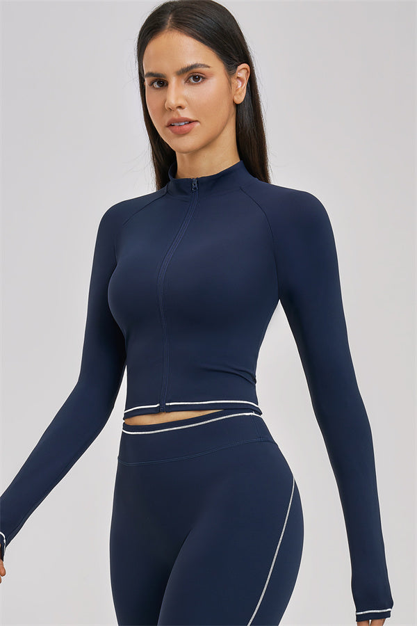The Unbound Jacket Crop Top Shorts 3-Piece Set