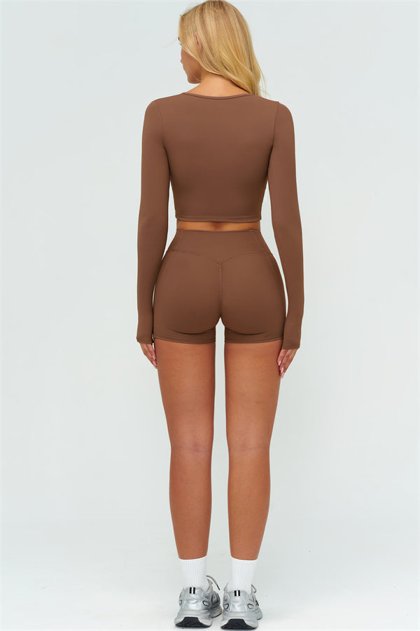 The Lushness Long Sleeve Crop top