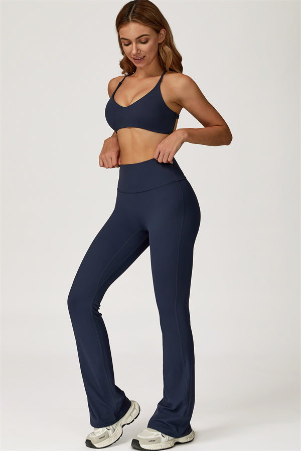The Lily Sports Bra Flared Leggings 2-Piece Set