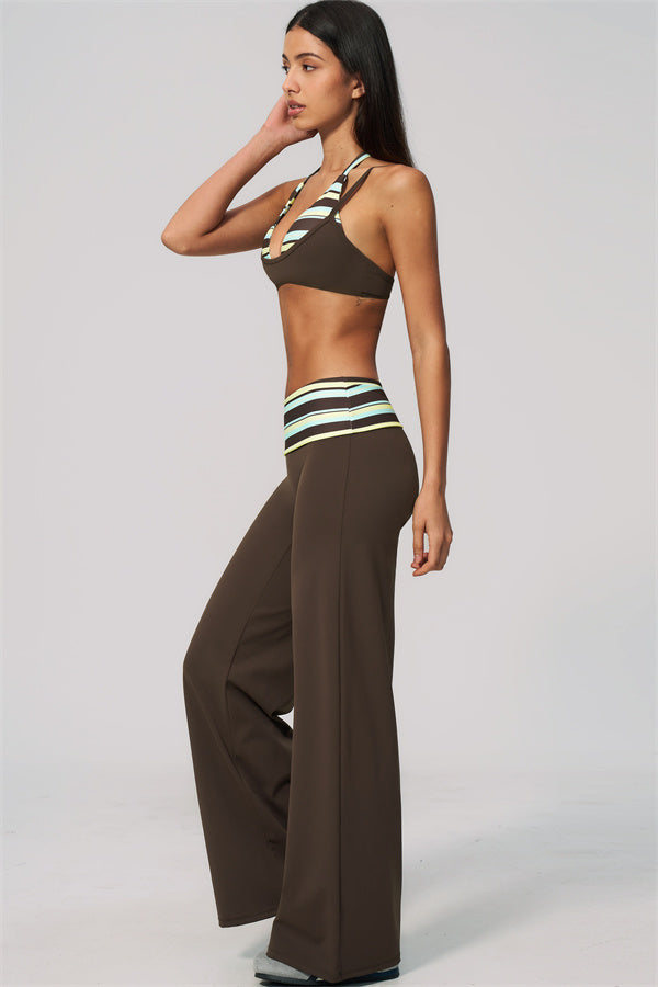The Enliven Sports Bra Straight Leg Pants 2-Piece Set