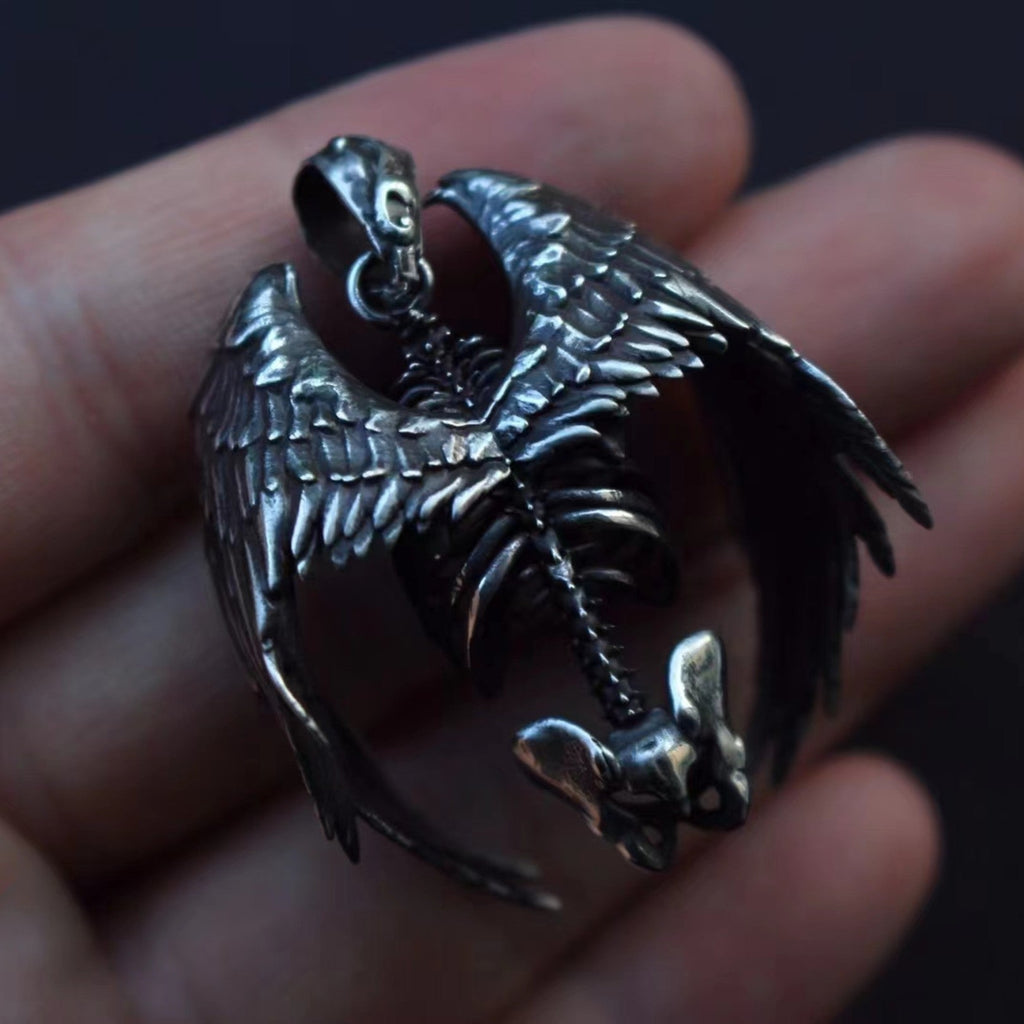 Sterling Silver Old Guard Vintage Men's Pendant