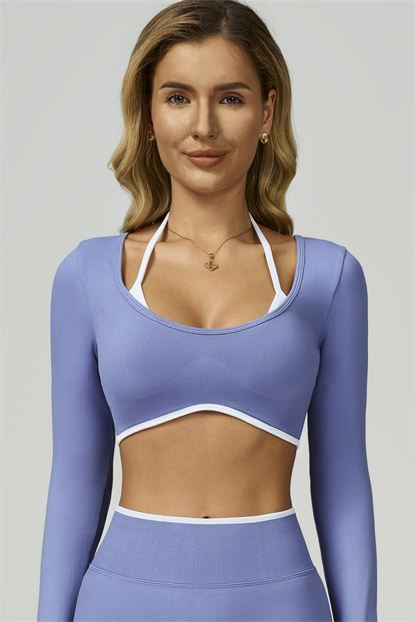 The Prime Line Long Sleeve Crop Top