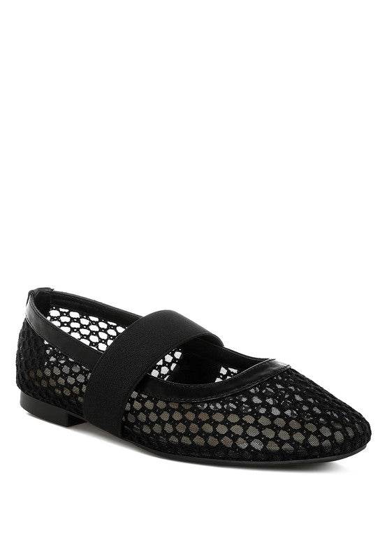 Nayela Mid-Foot Strap Ballerinas