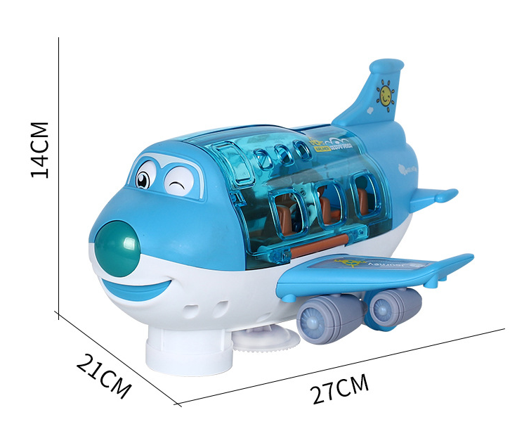Electric Universal Cartoon Airplane Lights Music Rotation