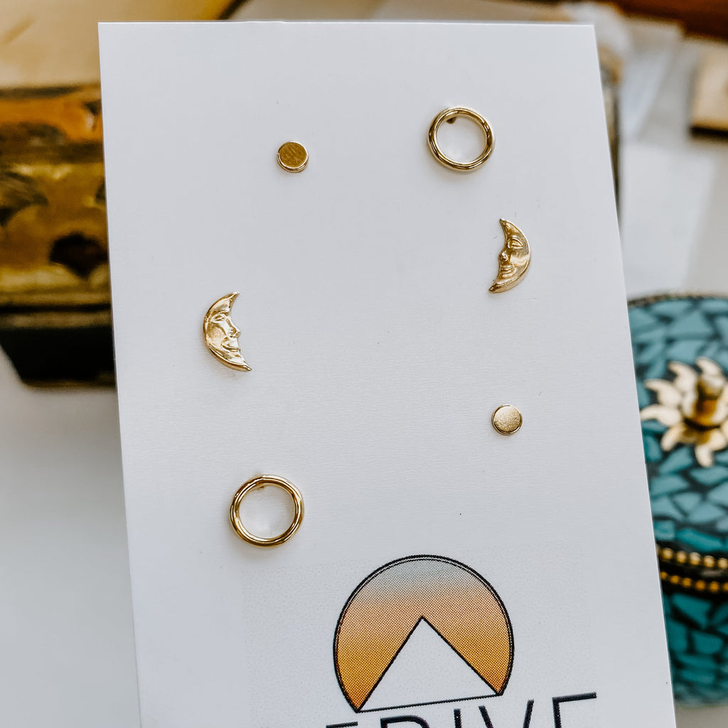 Moon Phase Stud Pack