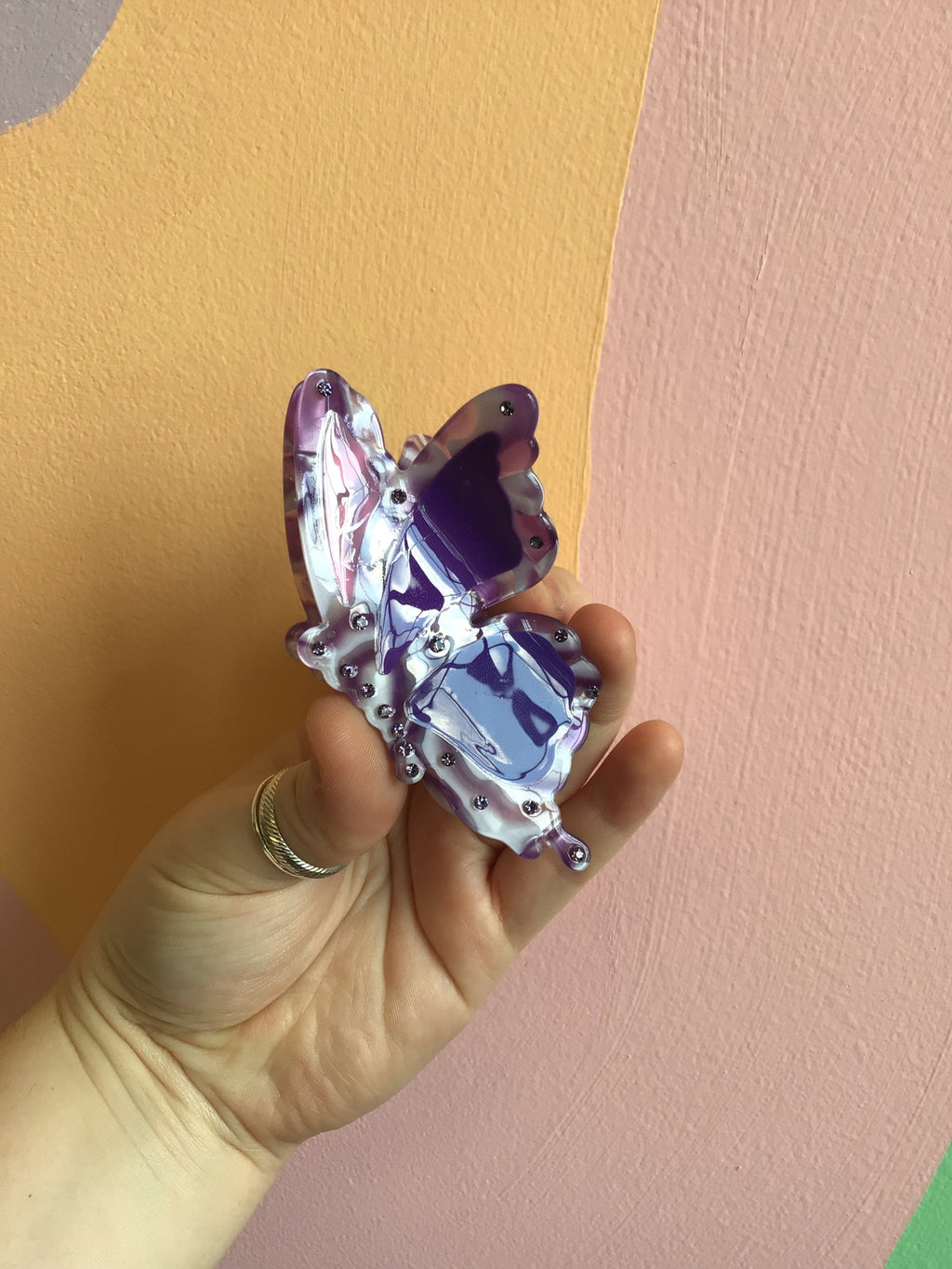 Bedazzled Butterfly Hair Claw