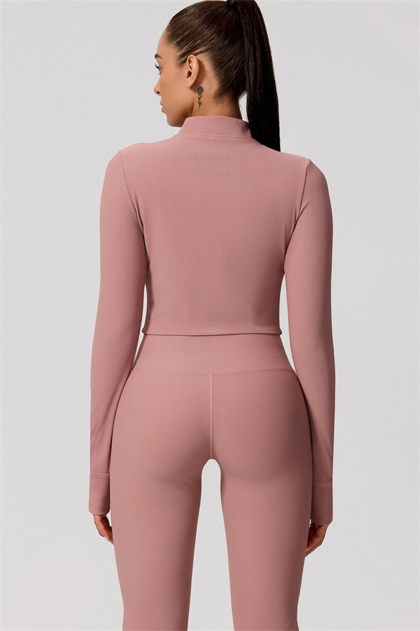 The Daze Zip Jacket Flared Leggings 2-Piece Set