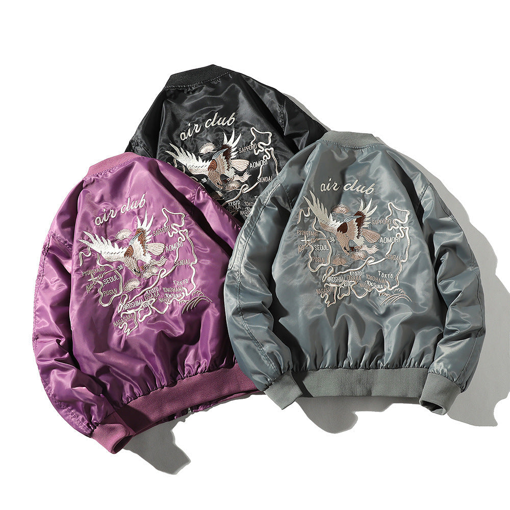 Bomber Jacket Men's Embroidered Baseball Uniform