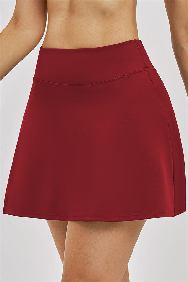 The Seraphine Layered V Sports Bra Skirt 2-Piece Set