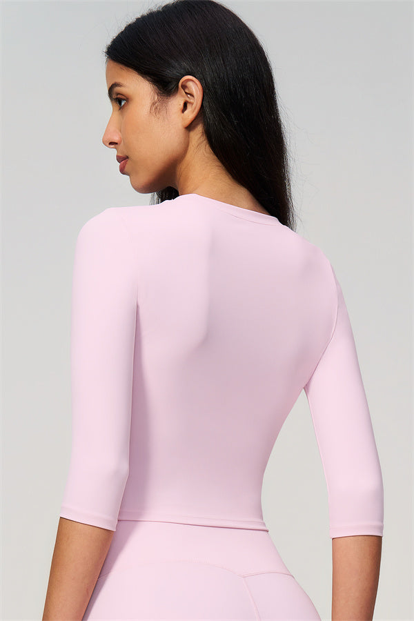 The Natalia Half-Sleeve Top Leggings 2-Piece Set