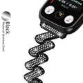 7-word Diamond Alloy Metal Classic Style Watch Band
