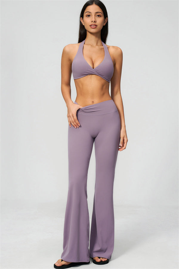 The Lox Sports Bra Flared Leggings 2-Piece Set