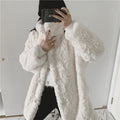 Loose Soft Single Breasted Solid Color Women’s Jacket