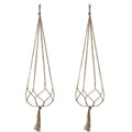 Gardening Green Woven Rack Flower Pot Net Pocket