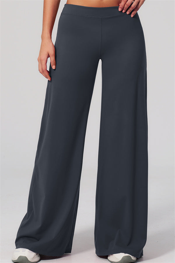 The Revive Crop Top Straight Leg Pants 2-Piece Set