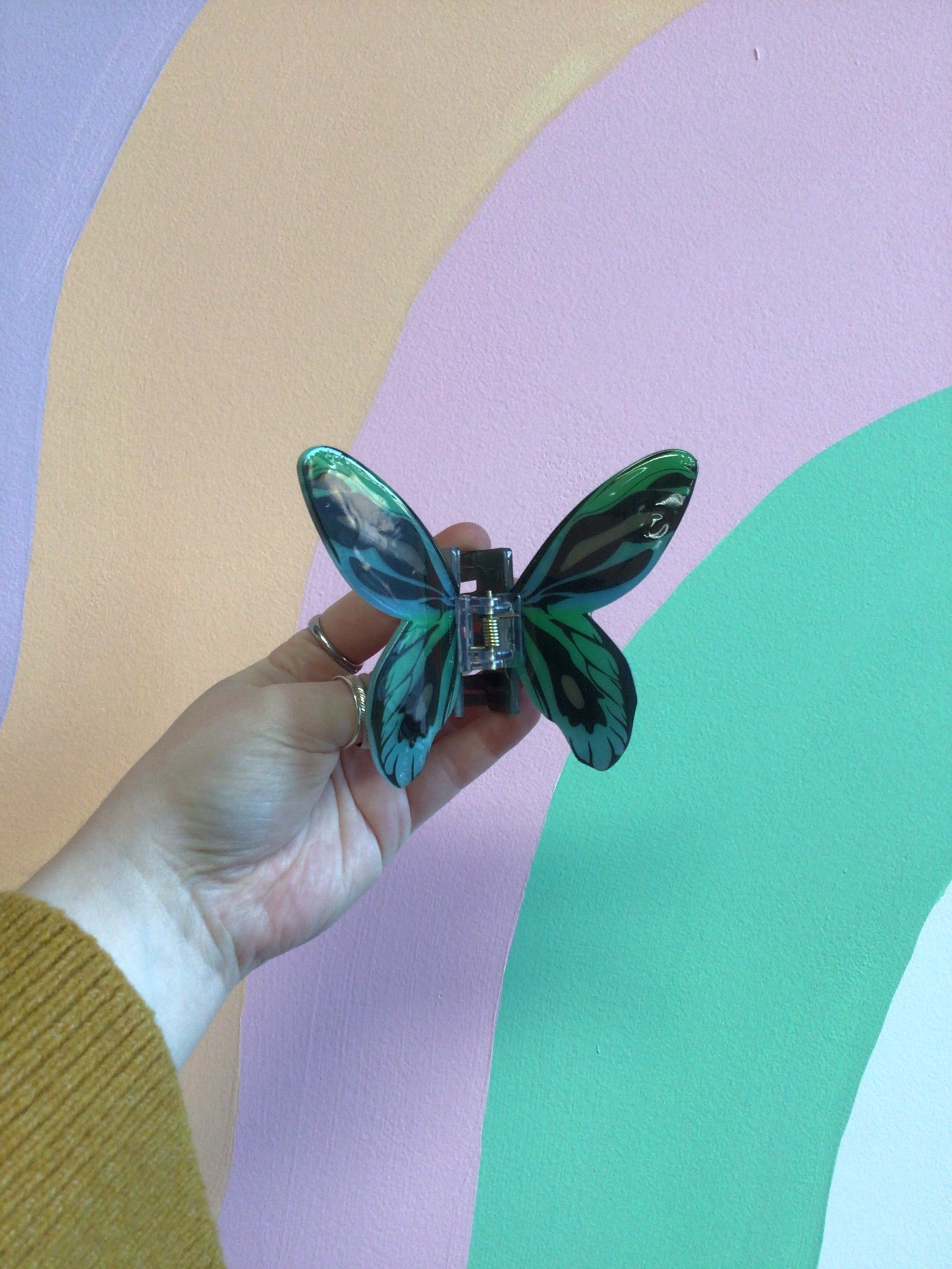 Colorful Butterfly Hair Claw