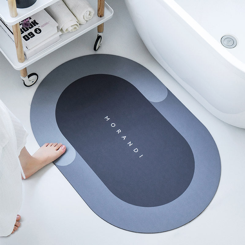 Diatom Mud Absorbent Pad Toilet Floor Mat Soft Non-slip