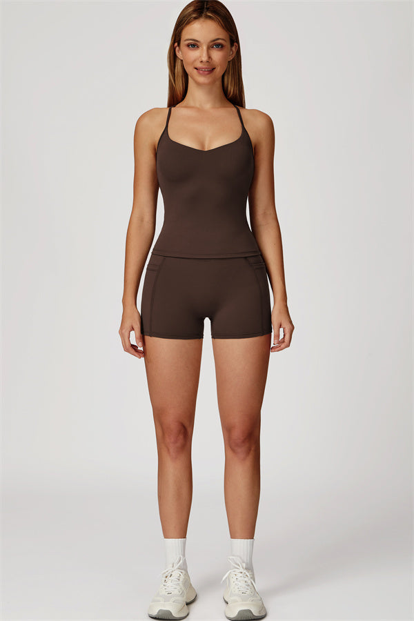 The Propel Crop Top Shorts 2-Piece Set