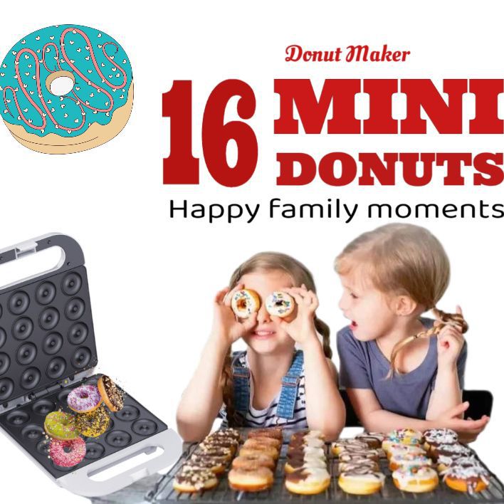 Temperature-controlled 16-hole Donut Machine Double Side Heating