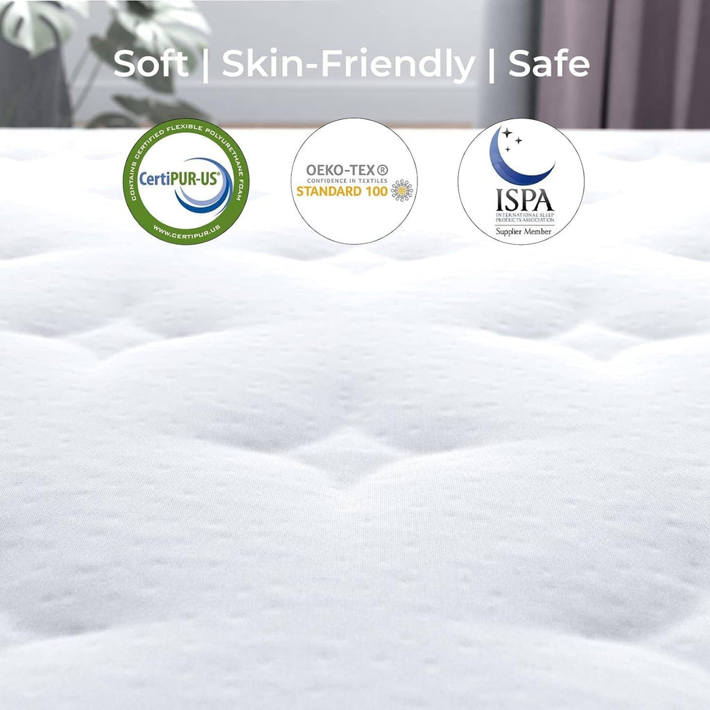 Spring-Loaded Hybrid Mattress 10 Inches helps relieve physical stress and promote deep sleep