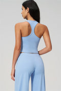 The Revive Crop Top Straight Leg Pants 2-Piece Set
