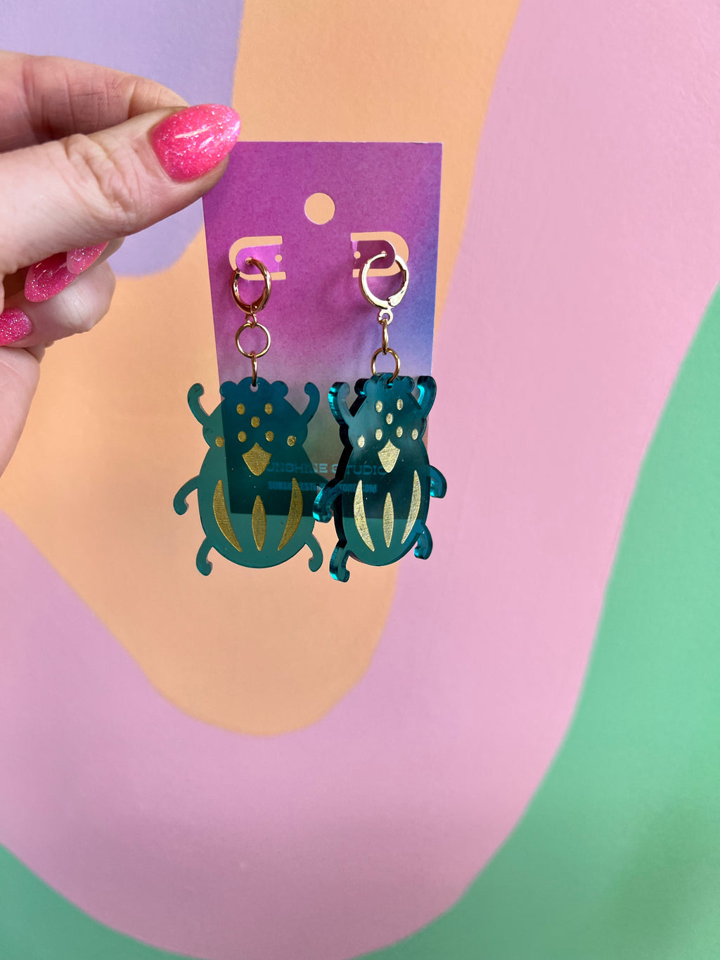 Beetle Earrings
